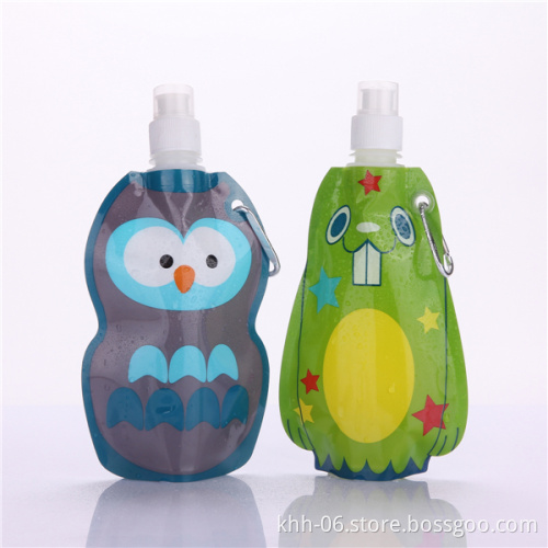 BPA free Animal Shape drinking water bag with push-pull top wholesale